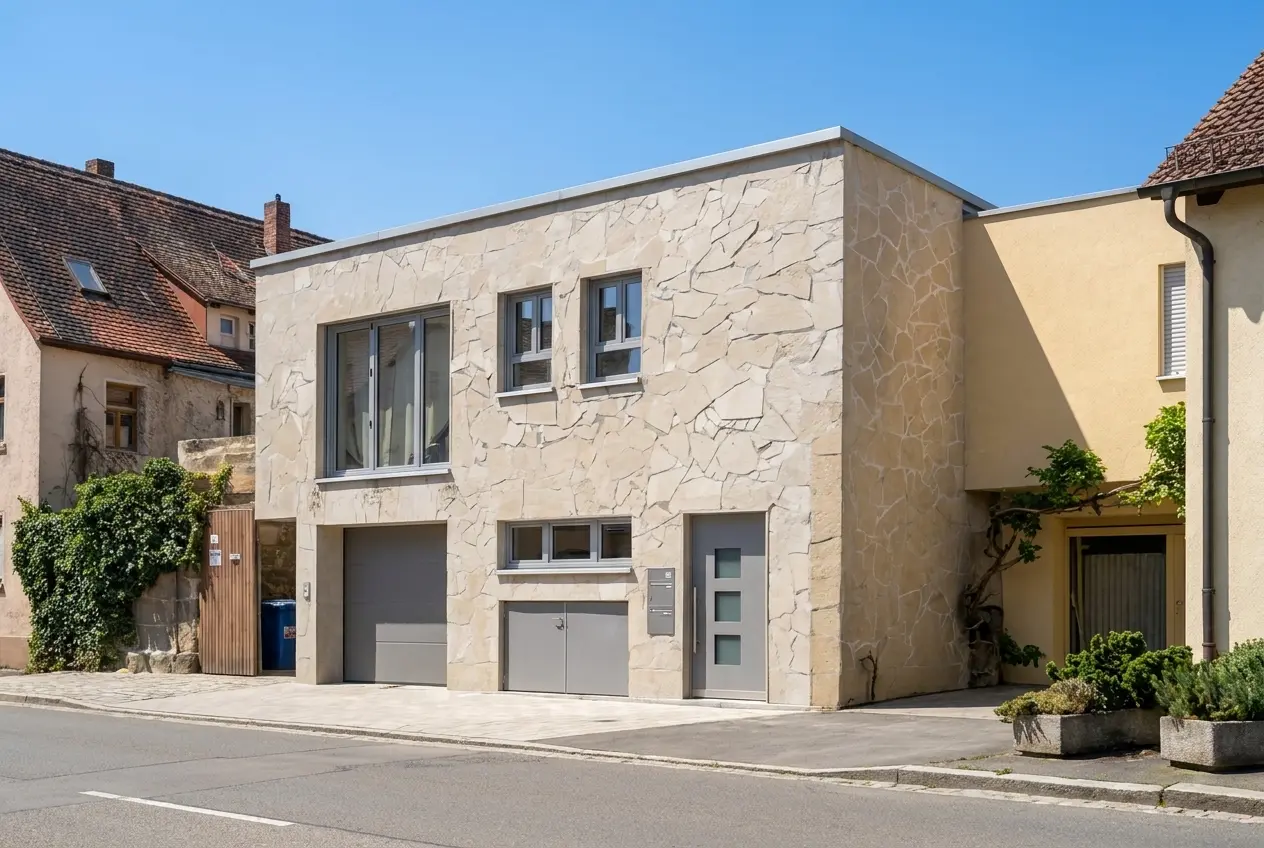 Doppelgarage mit Wohnung – Erlangen
