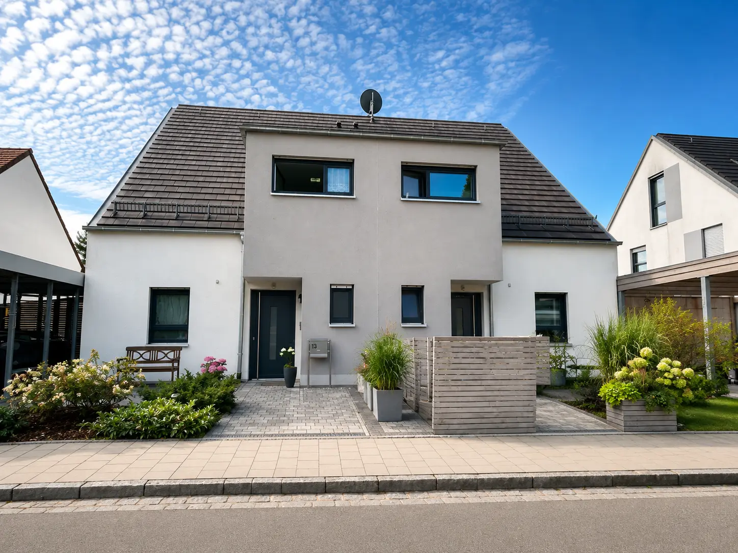 Neubau – Doppelhaushälfte